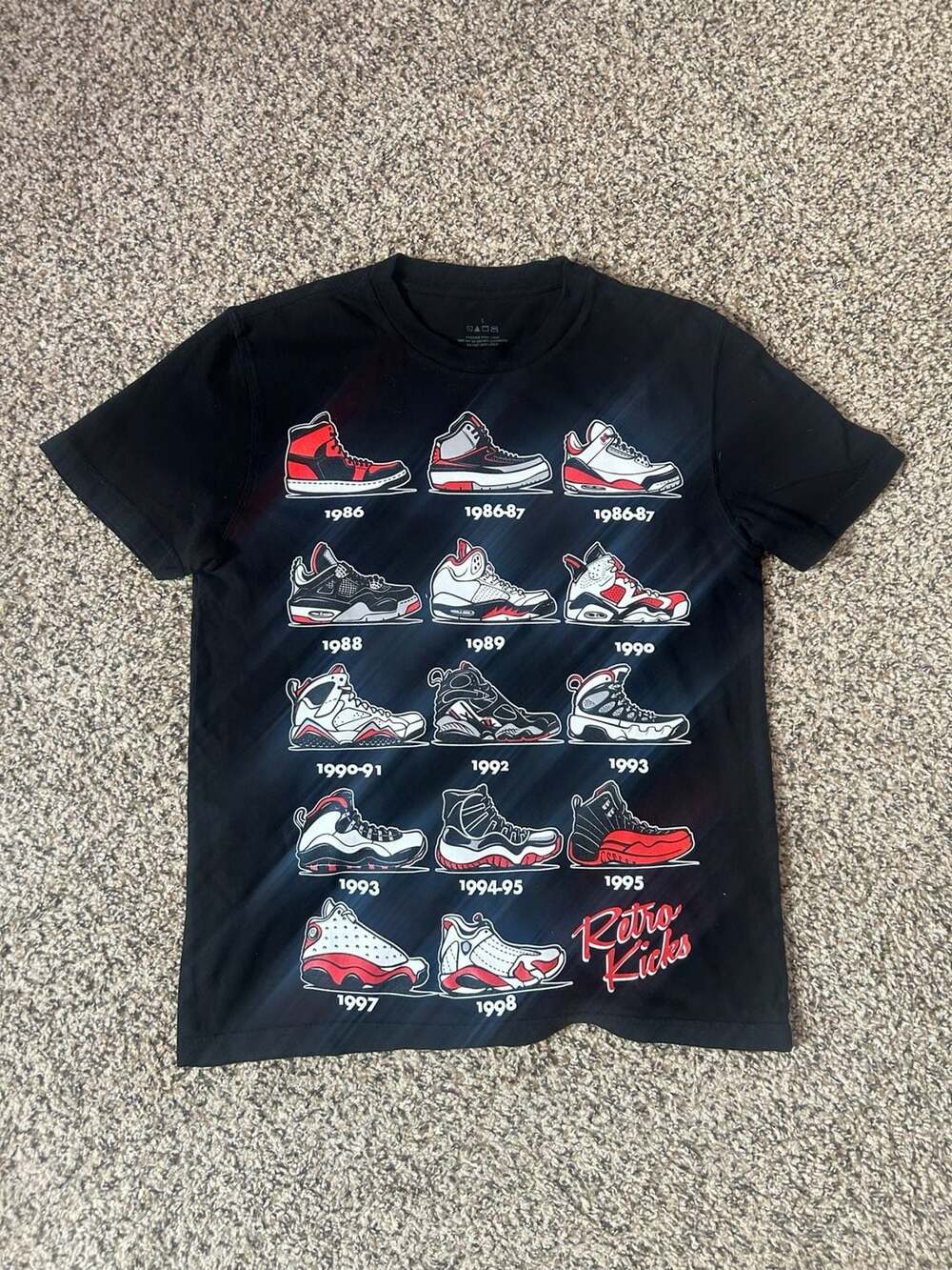 Authentic Classics Retro Kicks Air Jordan History Graphic T-Shirt